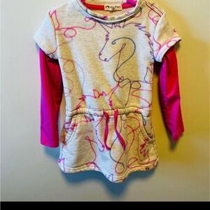 Appaman Gray and Pink Long Sleeve